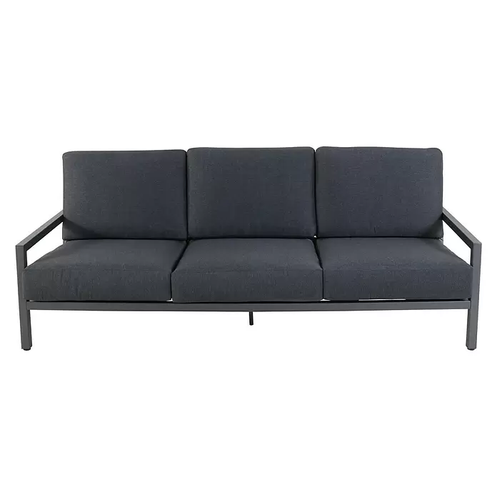 Sunfun Maja Vrtni trosjed s jastucima - Š x D x V: 212 x 85 x 76 cm, Antracit - Pogled sprijeda