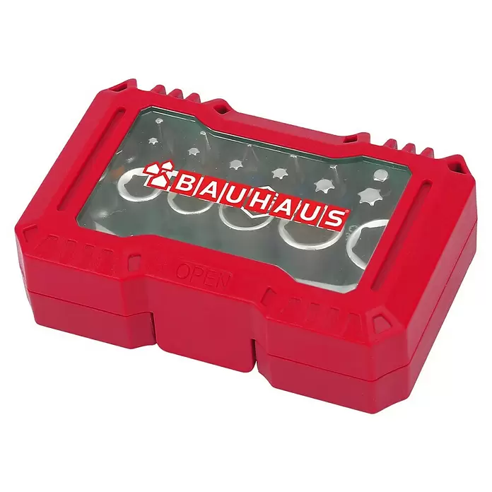 BAUHAUS Bit-Set - 24 -tlg., Chrom-Vanadium-Stahl - Diagonale Ansicht