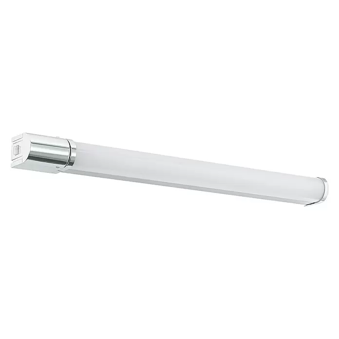 Eglo LED-Spiegelleuchte Tragacete 1 - 15 W, Silber/Weiß, L x B x H: 68 x 5,5 x 7 cm - Diagonale Ansicht