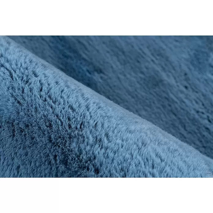 Hochflorteppich Happy - Himmelblau, 150 x 80 cm, 100 % Polyester (Flor) - Detailaufnahme