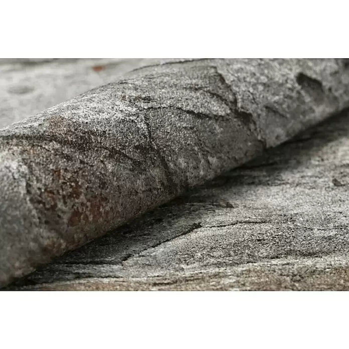 Rasch Vliestapete Bruchstein - Rot/Grau, Steinoptik, 10,05 x 0,53 m - Detailaufnahme