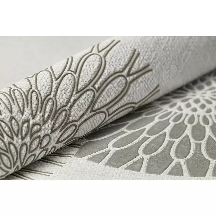 Rasch Tapetenwechsel Vliestapete - Grau, Grafisch, 10,05 x 0,53 m - Detailaufnahme