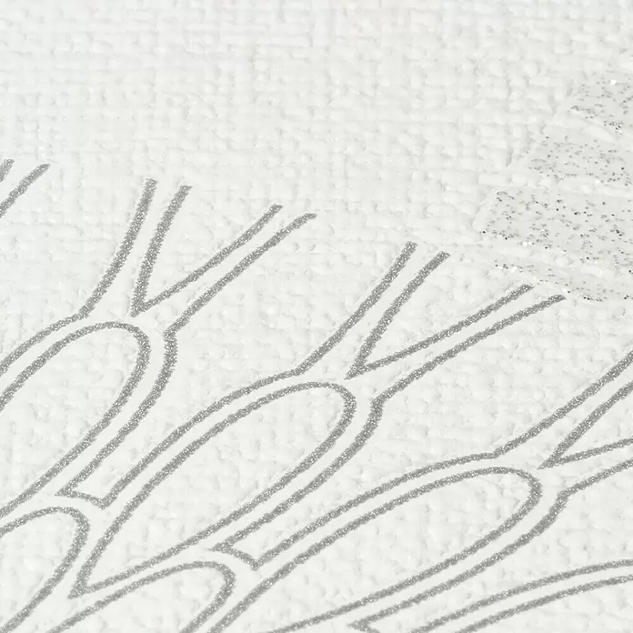 Rasch Tapetenwechsel Vliestapete - Weiß, Grafisch, 10,05 x 0,53 m - Detailaufnahme