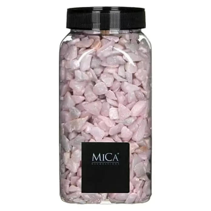 Piedras decorativas - Rosa, Tamaño de grano: Ø 9 - 13 mm, 1 kg - Vista frontal