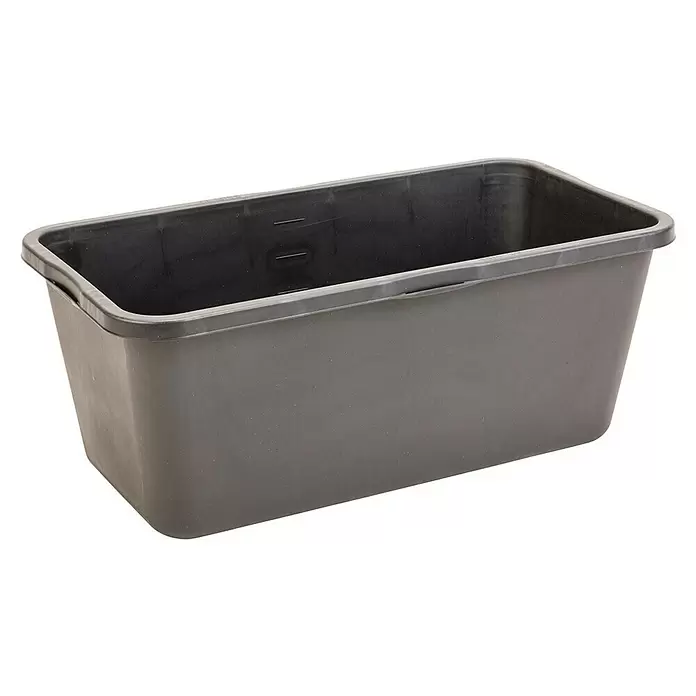 Mörtelkasten - 65 l, Schwarz, Kunststoff - Diagonale Ansicht
