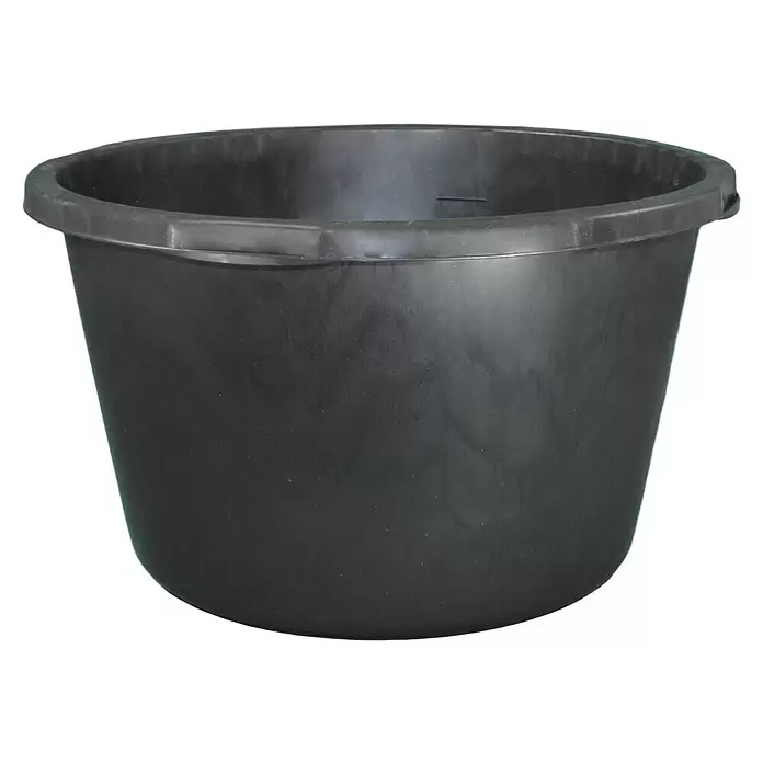 Mörtelkübel - 40 l, Schwarz, Kunststoff - Vorderansicht