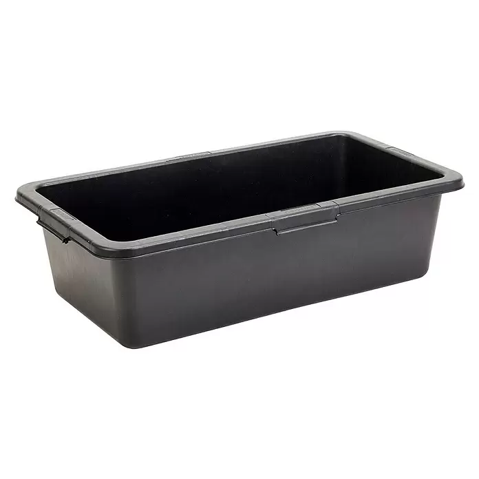Mörtelkasten - 45 l, Schwarz, Kunststoff - Diagonale Ansicht