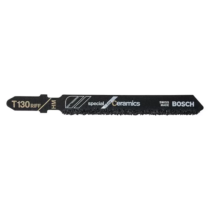 Bosch Stichsägeblätter T 130 RF - Stein, 3 -tlg., T-Schaft - Vorderansicht