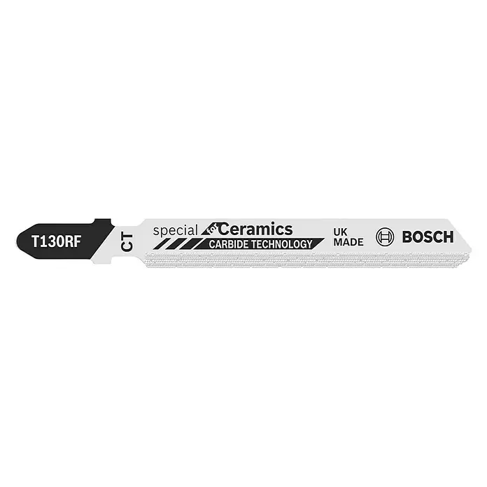 Bosch Stichsägeblätter T 130 RF - Stein, 3 -tlg., T-Schaft - Vorderansicht