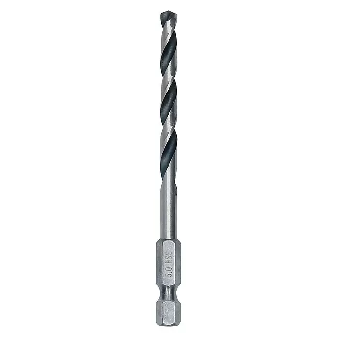 Bosch Professional Metallbohrer POINTTEQ HEX - Durchmesser: 5 mm, Arbeitslänge: 52 mm - Vorderansicht
