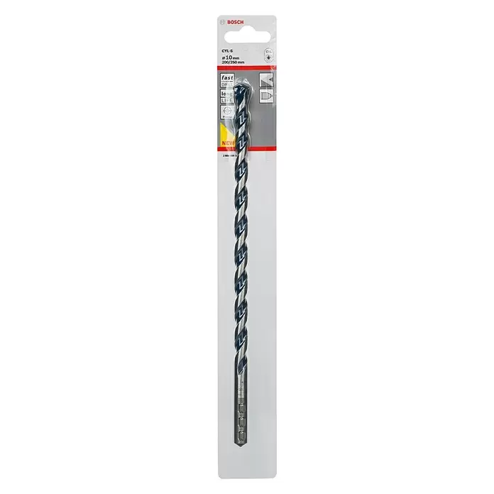 Bosch Professional Betonbohrer CYL-5 - Ø x L: 10 x 250 mm, 1 Stk. - Vorderansicht