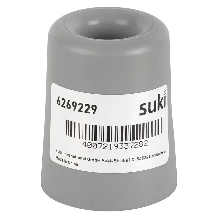 Suki Deurstopper Kunststof - Ø x h: 40 x 50 mm, Grijs - Vooraanzicht