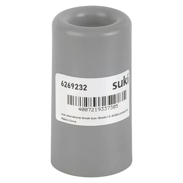 Suki Deurstopper Kunststof - Ø x h: 40 x 75 mm, Grijs - Vooraanzicht
