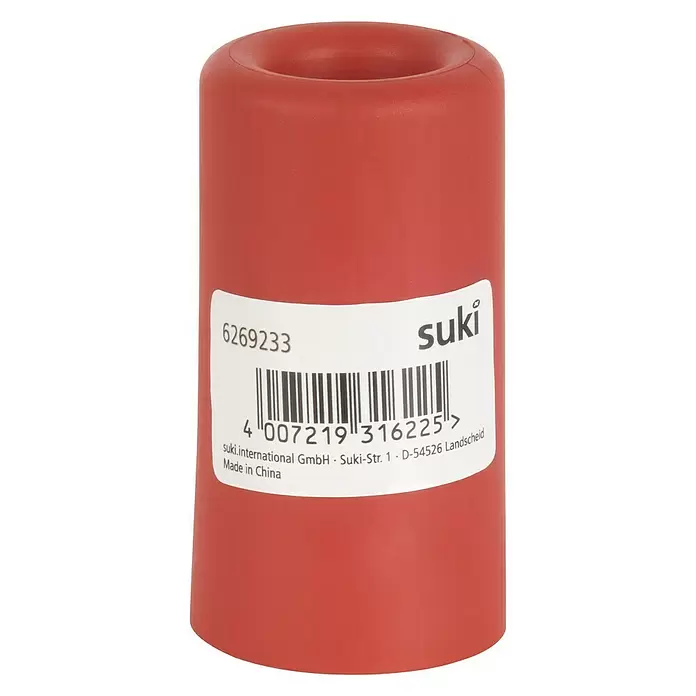 Suki Deurstopper Kunststof - Ø x h: 40 x 75 mm, Rood - Vooraanzicht