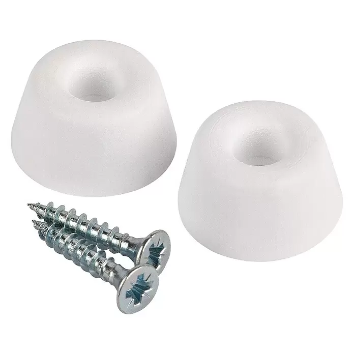 Fix-o-moll Stootbescherming 21 mm - 2 stk., Wit - Diagonaal zicht