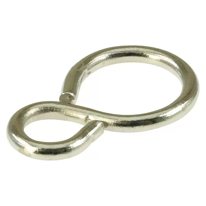 Stabilit S-haak gesloten - Ø x l: 3 x 30 mm, 2 st., Vernikkeld - Diagonaal zicht