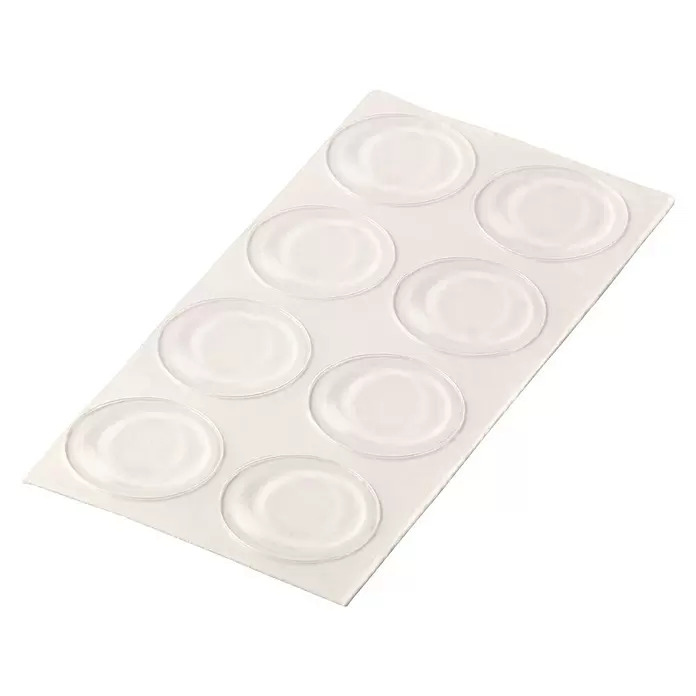 Fix-o-moll Stootbescherming 19 mm - 8 stk., Transparant - Diagonaal zicht