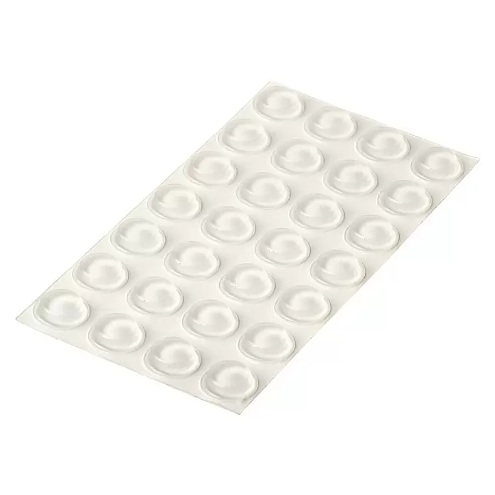 Fix-o-moll Stootbescherming 12 mm - 28 stk., Transparant - Diagonaal zicht