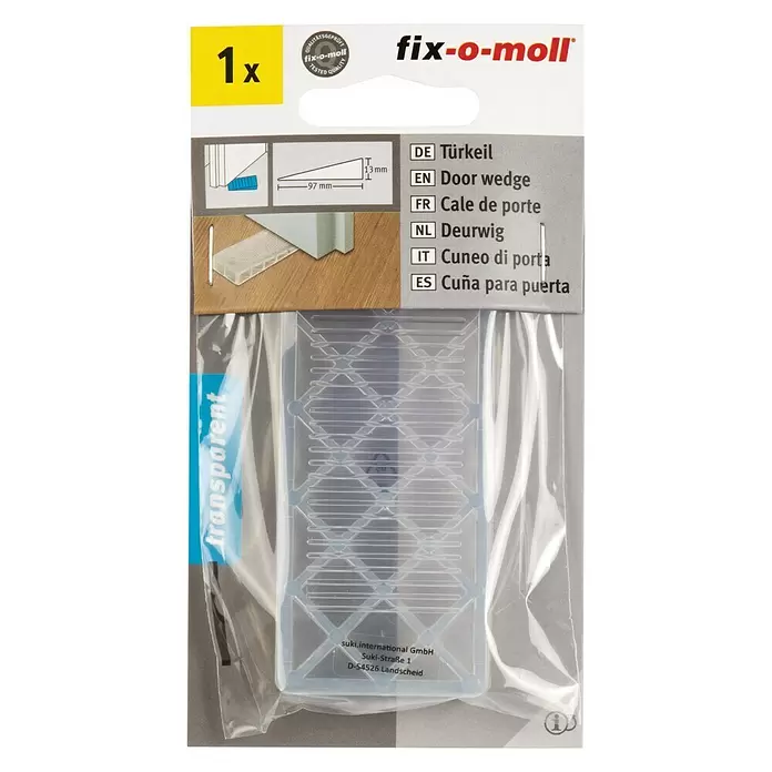 Fix-o-moll Deurwig transparant - Transparant, Kunststof - Vooraanzicht