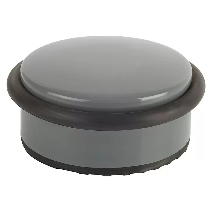 Suki Deurstopper - Ø x h: 105 x 45 mm, Grijs - Vooraanzicht