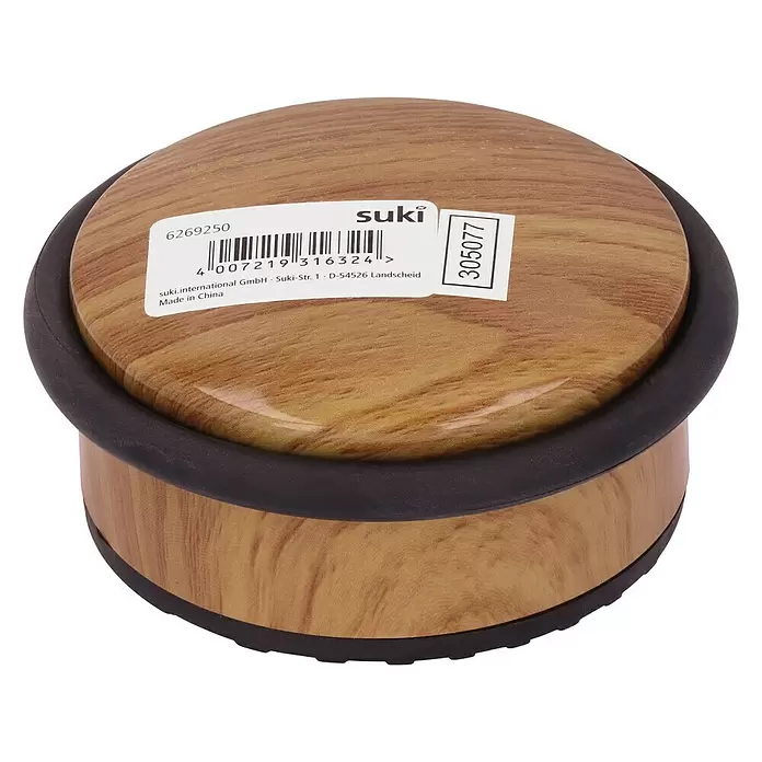 Suki Deurstopper - Ø x h: 105 x 45 mm, Beuken - Diagonaal zicht