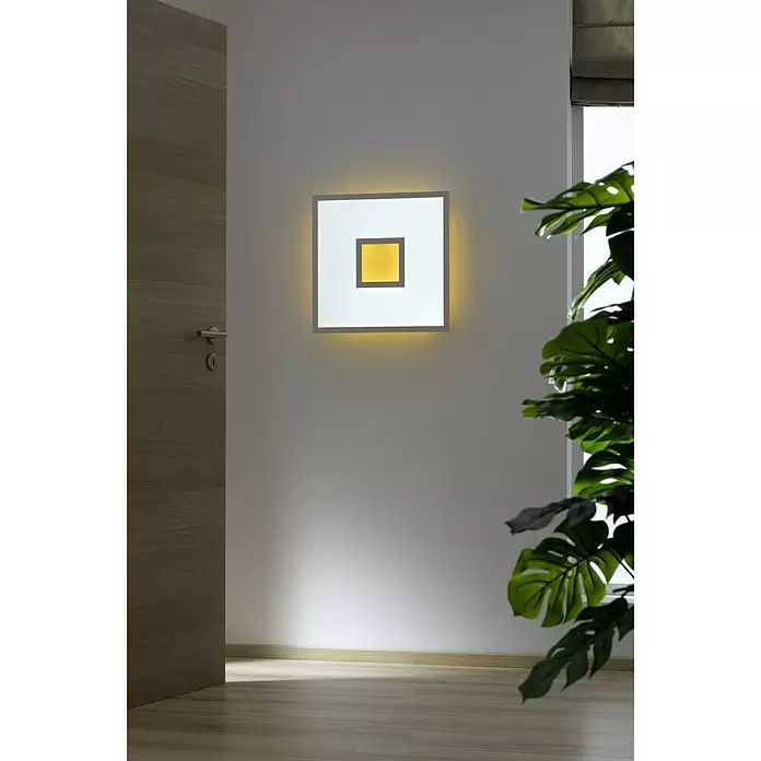 LED-Deckenleuchte Ellia - 24 W, L x B x H: 45 x 45 x 5 cm, Weiß, RGB - Stimmungsaufnahme