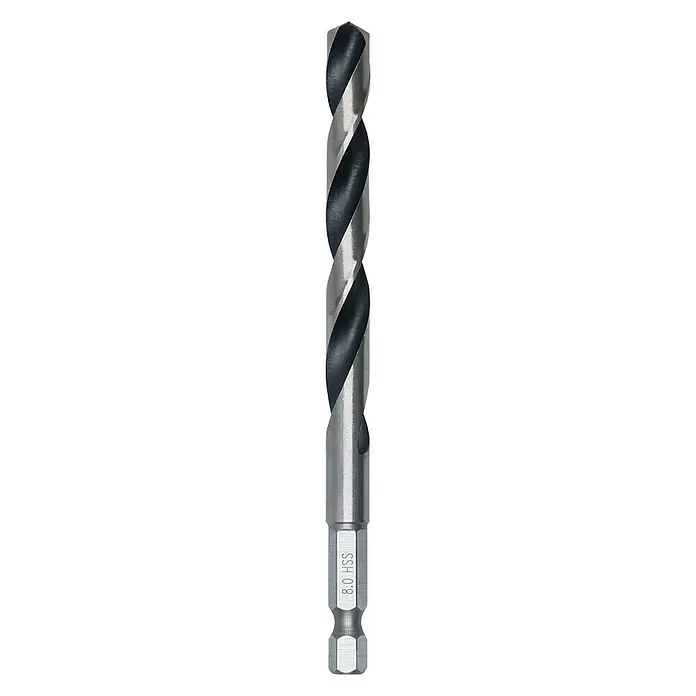 Bosch Professional Metallbohrer PointTeQ - Durchmesser: 8 mm, Arbeitslänge: 75 mm - Vorderansicht