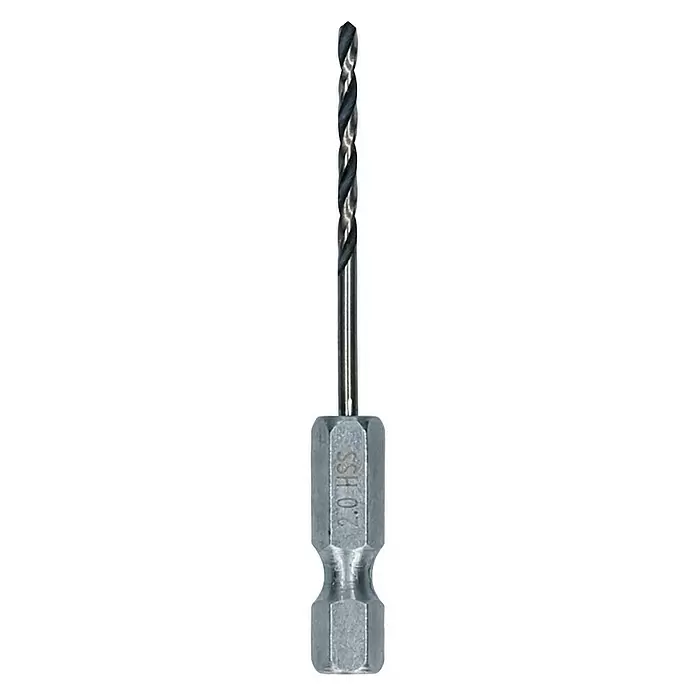 Bosch Professional Metallbohrer PointTeQ - Durchmesser: 2 mm, Arbeitslänge: 24 mm - Vorderansicht