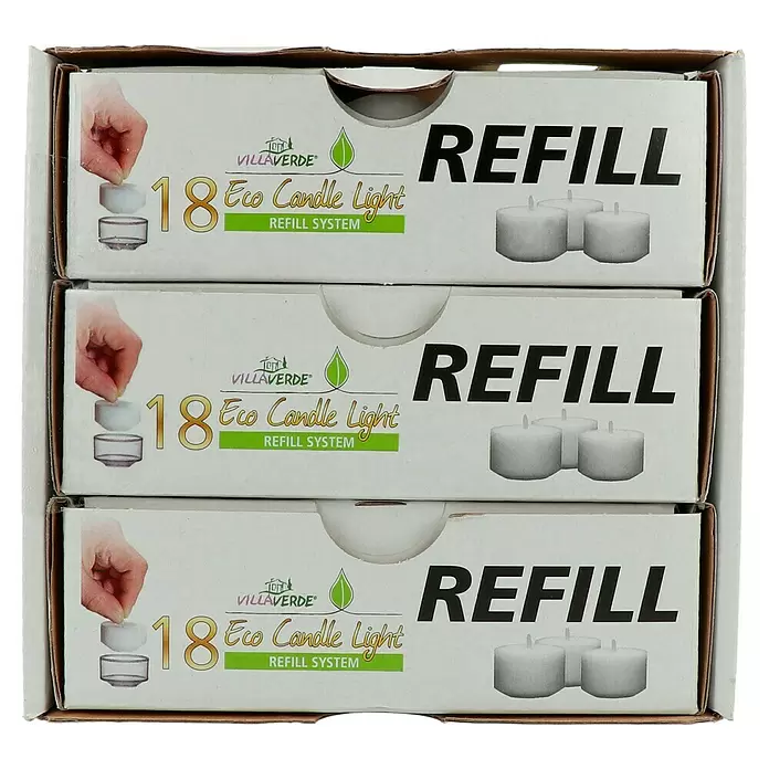 Teelichter ECL Refill - 54 Stk., Weiß - Vorderansicht