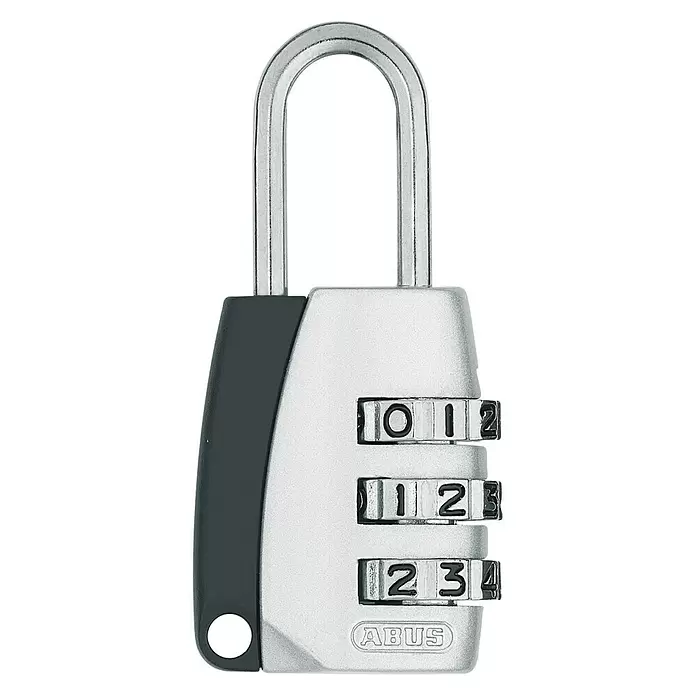 Abus Vorhängezahlenschloss 155/20 SB M - Breite: 25 mm, Zinkdruckguss, Anzahl Zahlenrollen: 3 Stk. - Vorderansicht