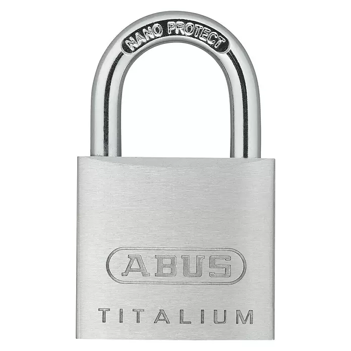 Abus Vorhangschloss Titalium 64/30 - Breite: 30 mm, Titalium-Spezialaluminium - Vorderansicht