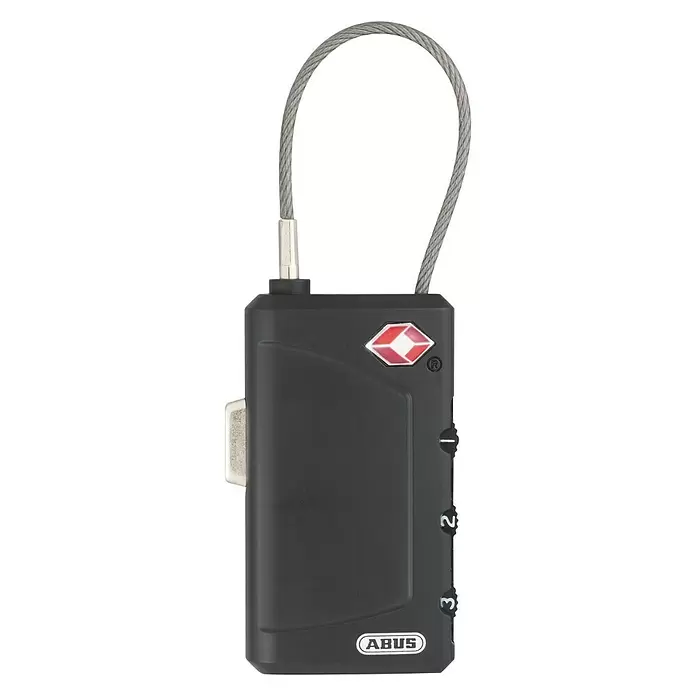 Abus Vorhängezahlenschloss 148TSA - B x H: 30 x 96 mm, Anzahl Zahlenrollen: 3 Stk. - Vorderansicht