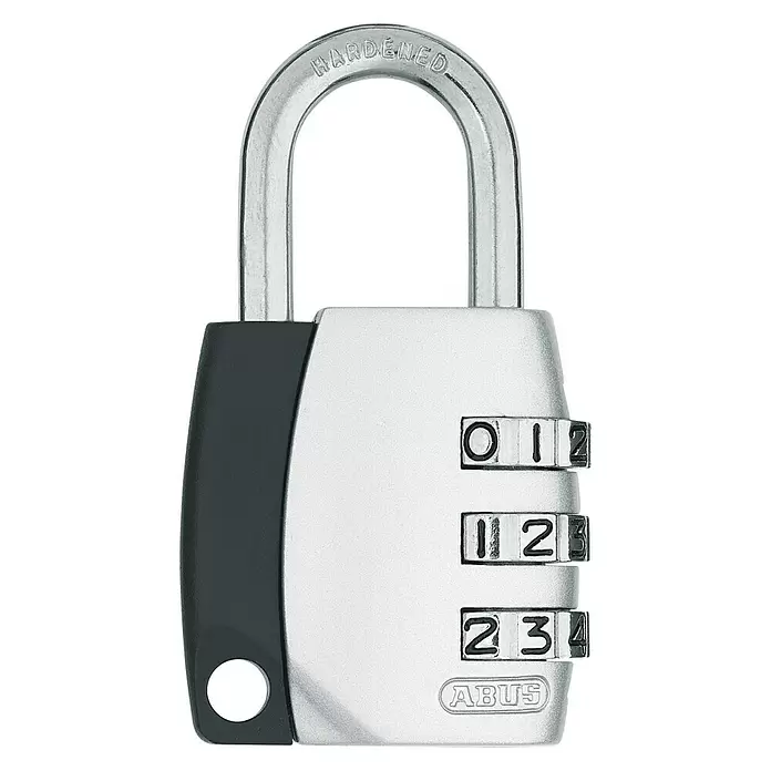 Abus Vorhängezahlenschloss 155/30 SB M - Breite: 34 mm, Zinkdruckguss, Anzahl Zahlenrollen: 3 Stk. - Vorderansicht