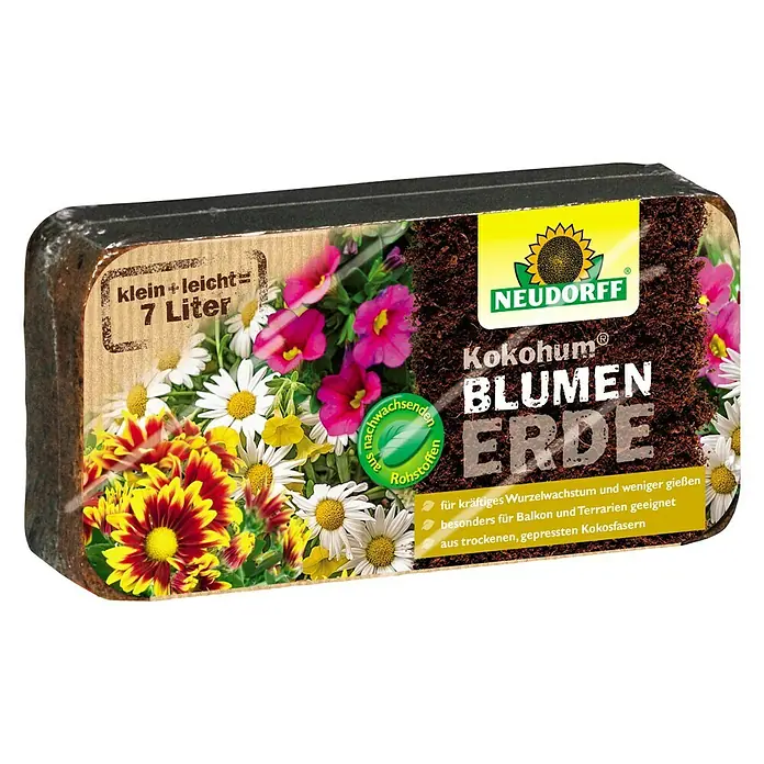 Neudorff Blumenerde KokoHum - 7 l - Diagonale Ansicht