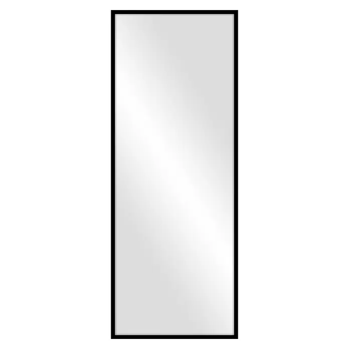 Espejo de pared PP - An x Al: 60 x 160 cm, Negro - Vista frontal