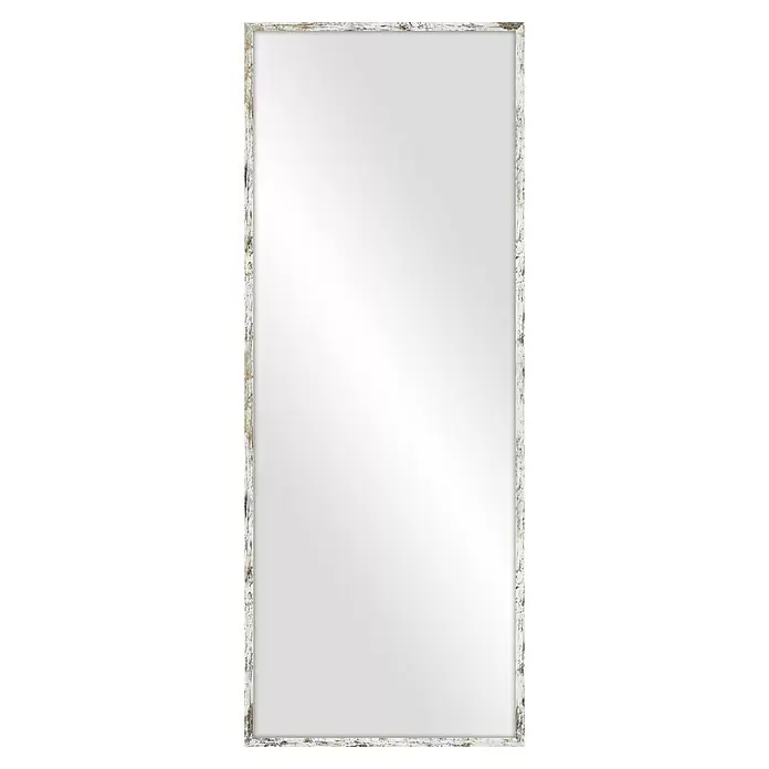 Espejo de pared PP - An x Al: 60 x 160 cm, Decapado blanco - Vista frontal