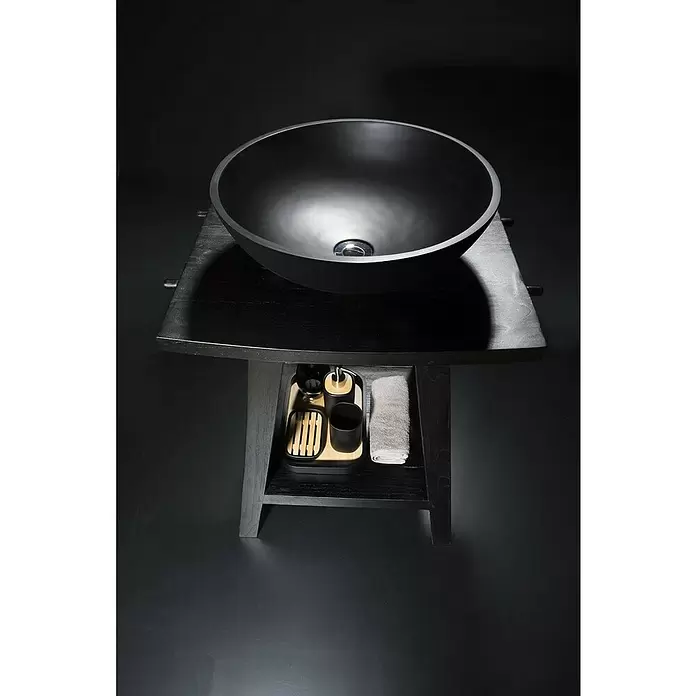 Cipì Mueble de lavabo Zen - L x An x Al: 40 x 60 x 80 cm, Negro - Foto ambiente
