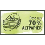 Dose aus 70% Altpapier