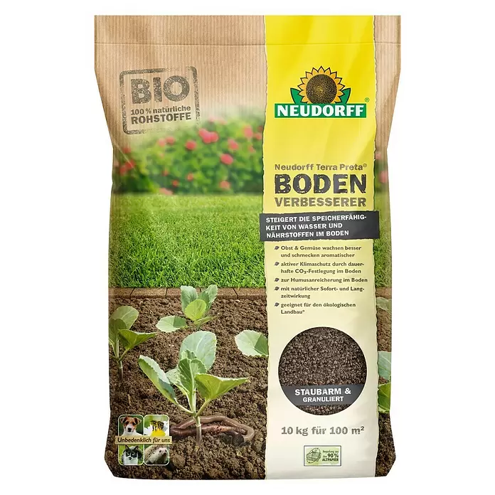 Neudorff Bodenaktivator Terra Preta - 10 kg, Inhalt ausreichend für ca.: 100 m² - Vorderansicht