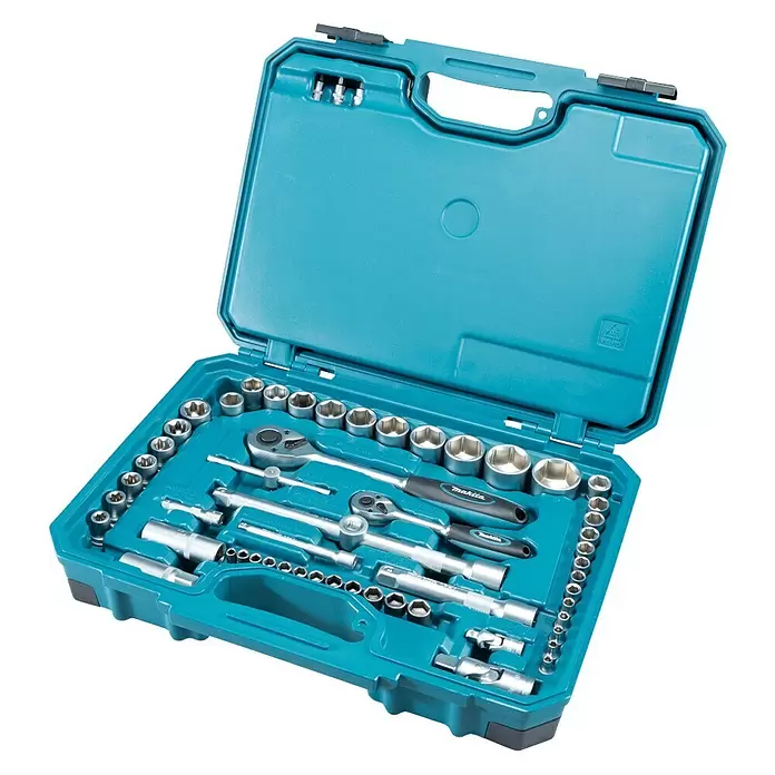 Makita Werkzeugkoffer-Set E-10883 - Inhalt: 221 -tlg. - Diagonale Ansicht