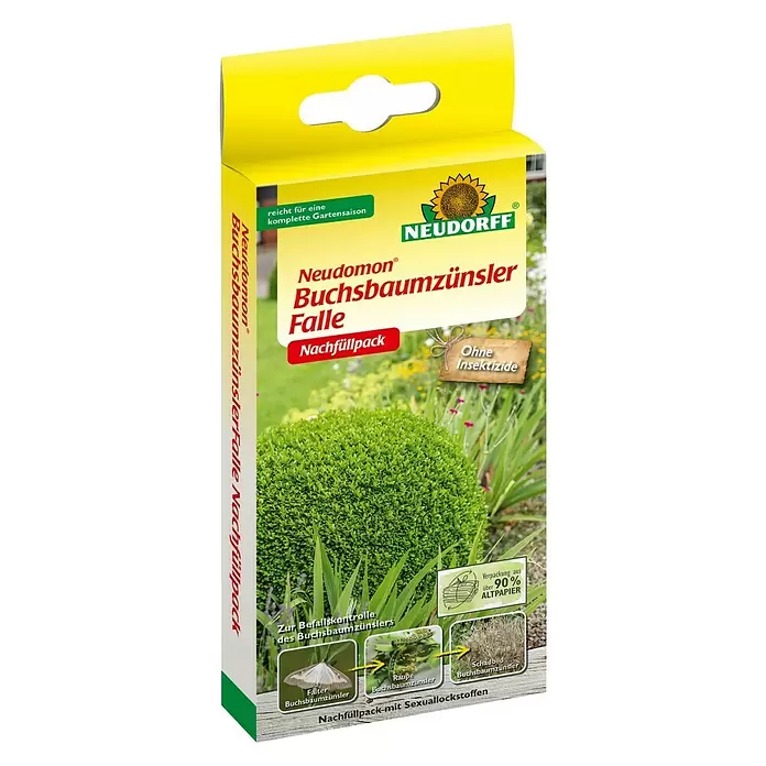 Neudorff Neudomon Buchsbaumzünsler-Falle Nachfüllpack - 2 Stk. - Diagonale Ansicht