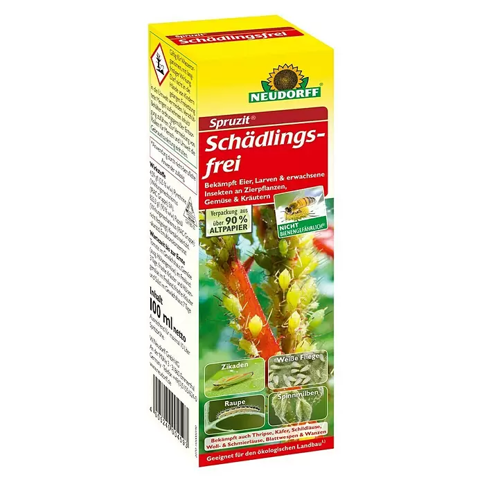 Neudorff Spruzit Schädlingsfrei - 100 ml, Nicht Anwendungsfertig - Diagonale Ansicht