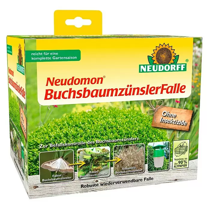 Neudorff Neudomon Buchsbaumzünsler-Falle - 1 Set - Diagonale Ansicht
