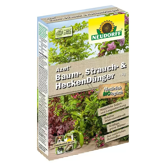Neudorff Azet Strauch- & Heckendünger - 1 kg - Diagonale Ansicht