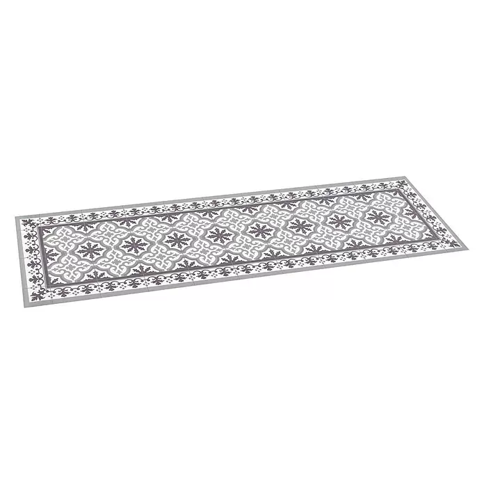 Alfombra de vinilo Artdeco - Gris, 200 x 140 cm - Vista angular