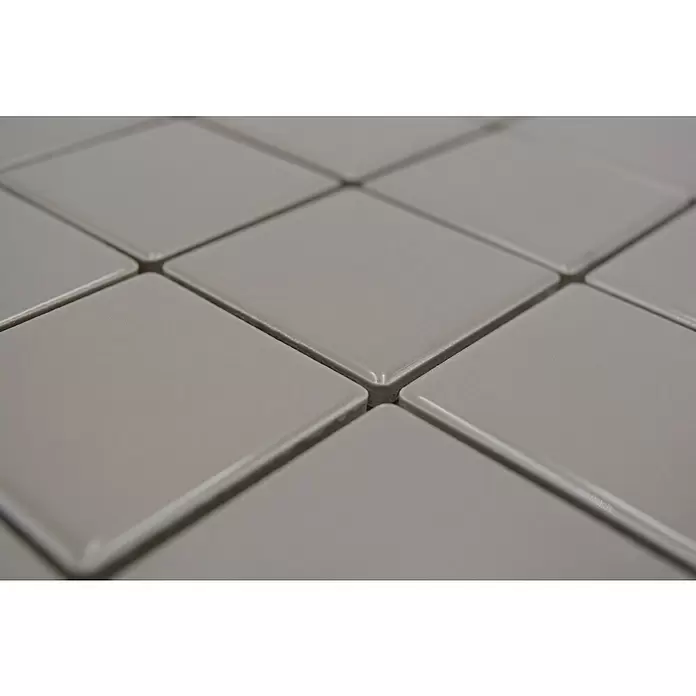 Mozaïektegel vierkant Architecture CD 282 - 29,8 x 29,8 cm, Taupe, Glanzend - Close-up