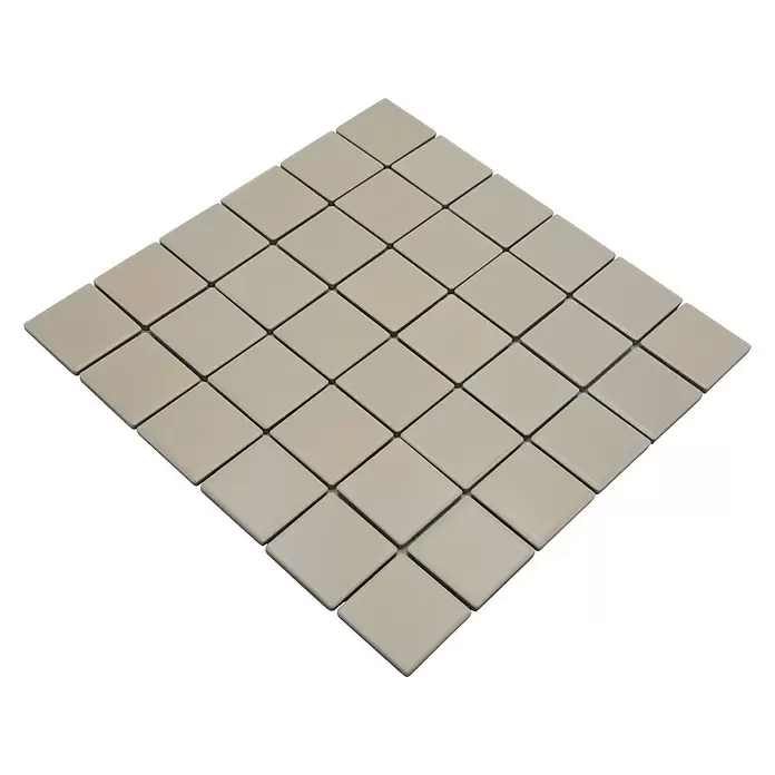 Mozaïektegel vierkant Architecture CD 272 - 29,8 x 29,8 cm, Beige, Mat - Diagonaal zicht