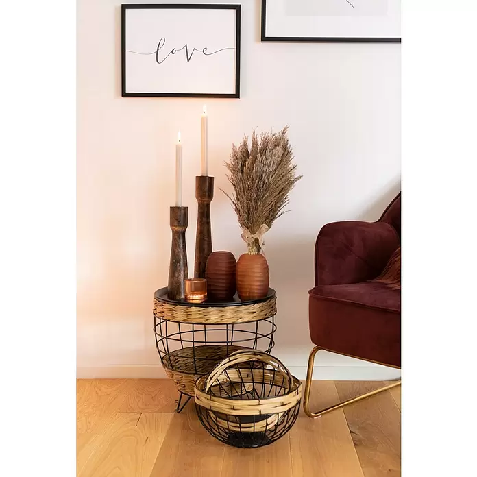 Trockenblumenstrauß - Länge: 50 cm, Hellbraun - Stimmungsaufnahme