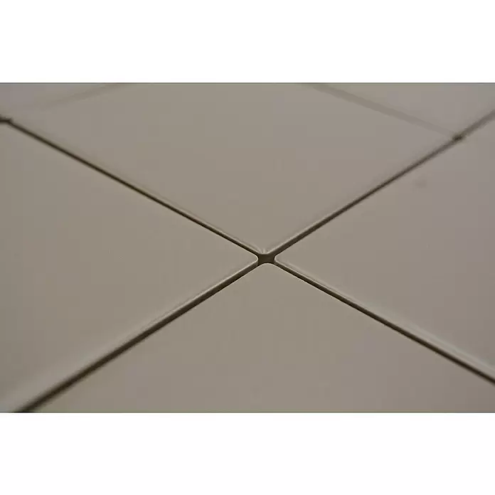 Mozaïektegel vierkant Uni CQ 145 - 29,8 x 29,8 cm, Beige/Bruin, Mat - Close-up