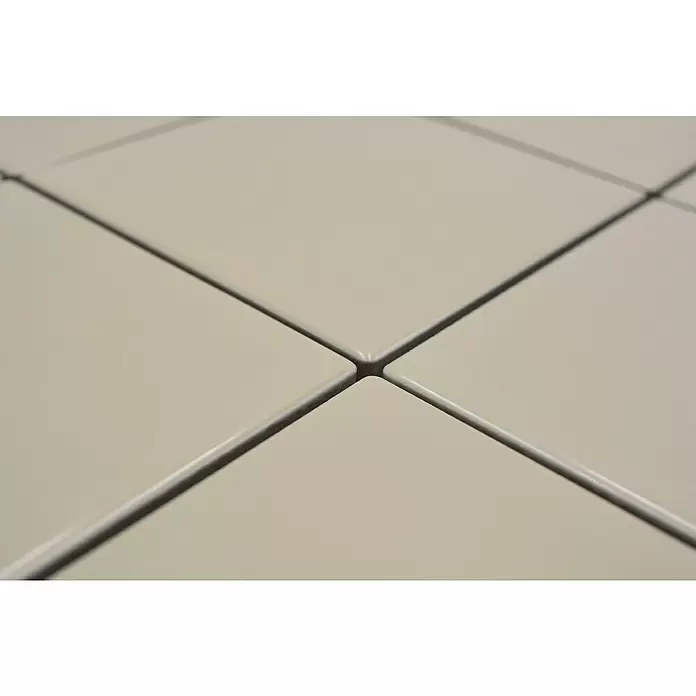 Mozaïektegel vierkant Uni CQ 130 - 29,8 x 29,8 cm, Beige, Glanzend - Close-up